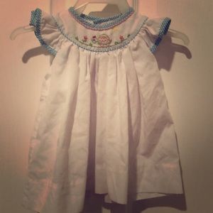 3m Petit Pomme Turtle Embroidered Dress